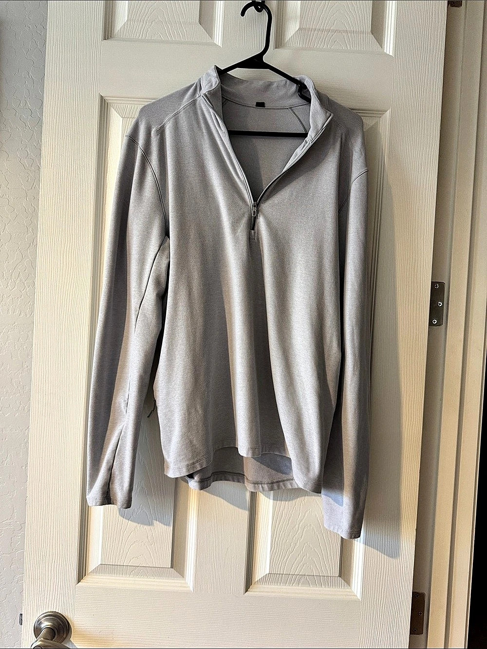 lululemon Men’s Half-Zip Gray Long Sleeve Top